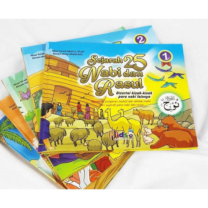 5 Jilid Paket Buku Anak Sejarah 25 Nabi dan Rasul ORIGINAL dari Qids