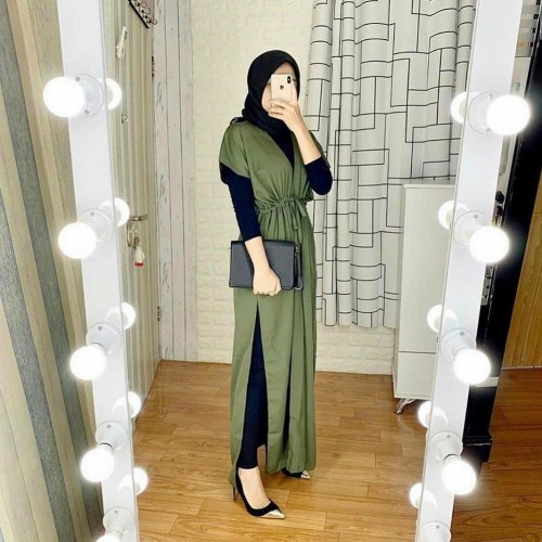 Baju gamis wanita terbaru gamis Remaja kekinian modern 2021 wanita dress Olivara maxy