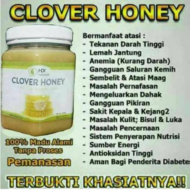 

Madu clover honey