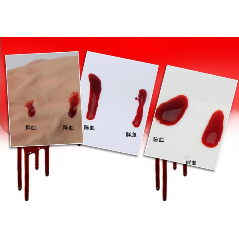 DARAH PALSU KEMASAN BOTOL FAKE BLOOD BOTTLE PLASMA COSPLAY HALLOWEEN PRANK TOY VAMPIRE FBB