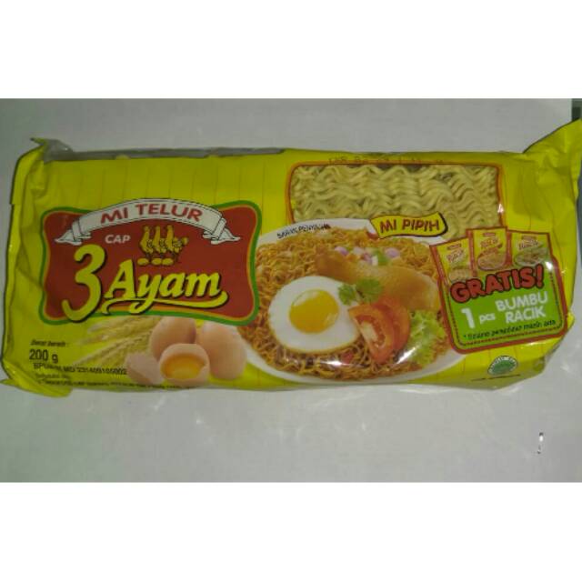 

Mie telur cap 3 ayam