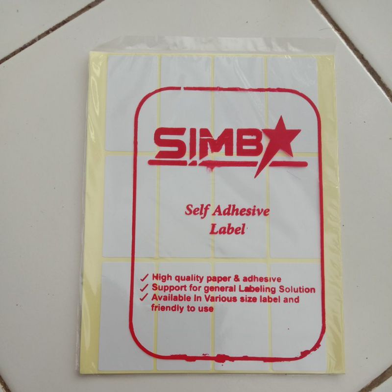 

Label atau sticker simba tempelan praktis