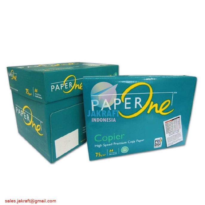 

Khusus Gojek - Kertas HVS PAPERONE PAPER ONE A4 75 (70) Gsm Gram
