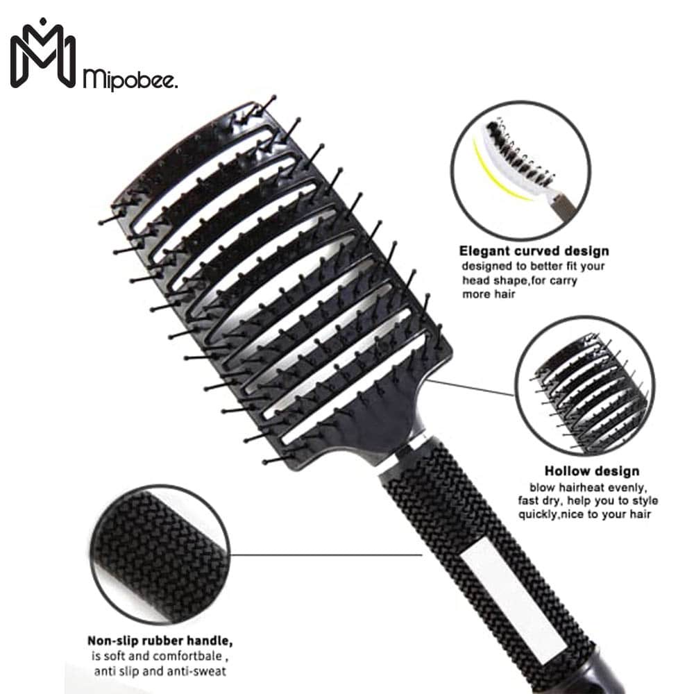 Mipobee Sisir Rambut Detangling Hair Comb Brush Anti Kusut dan Rontok