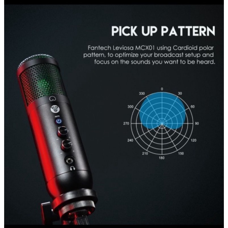 Microphone Condenser Fantech MCX01 Leviosa-4