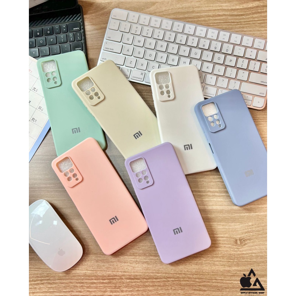 SOFTCASE WARNA LOGO REDMI 9A 9C NOTE 10 NOTE 10 PRO NOTE 11 4G NOTE 11 PRO 5G REDMI 10A SOFT CASE POLOS With Logo Silicone Silikon Hardcase Cover Camera Protection