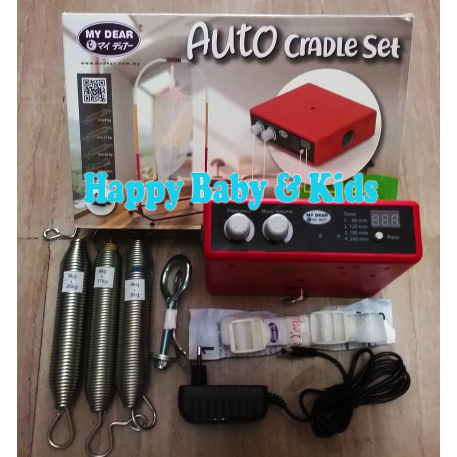 MYDEAR Ayunan set/Mesin Auto-Ayunan(Musik dan Timer) set + Besi Ayunan Jumbo set + Kain Sarung standard