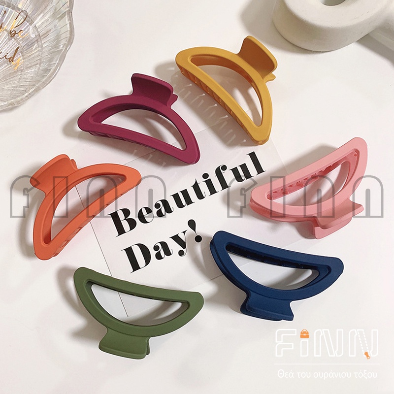 Jedai Rambut Doff Tebal Multicolor / Jepit Rambut Matte Polos Wanita Fashion