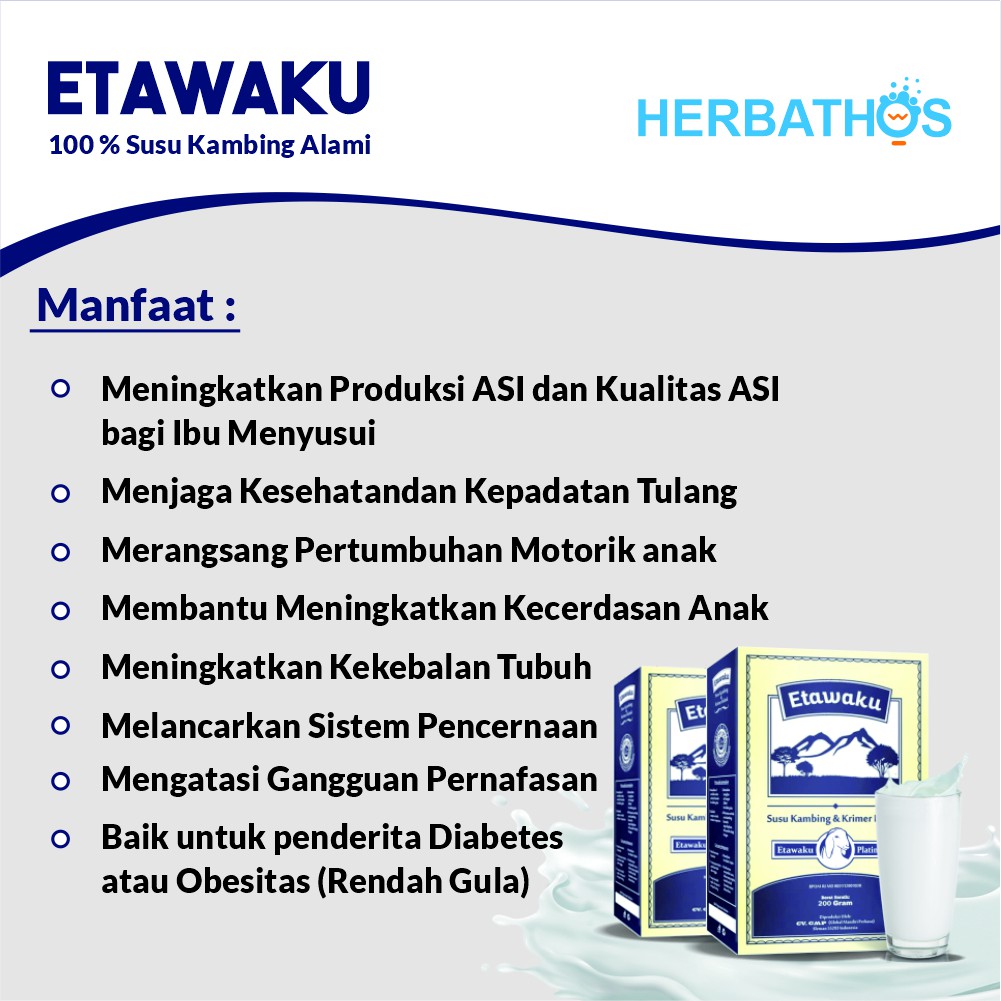 Paket Bebas Sesak Nafas 3 Box ETAWAKU PLATINUM - Susu Kambing &amp; Krimer Bubuk - Etawa ORIGINAL