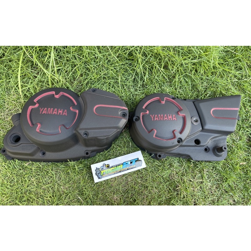 bak kopling Rx King new hitam doff lis merah