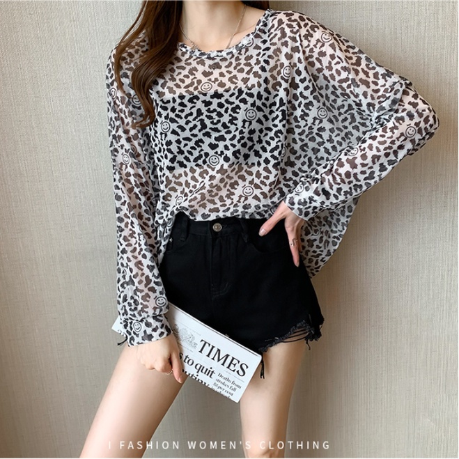 XIAOZHAINV Kaos Wanita Korean Style Lengan Panjang 3743