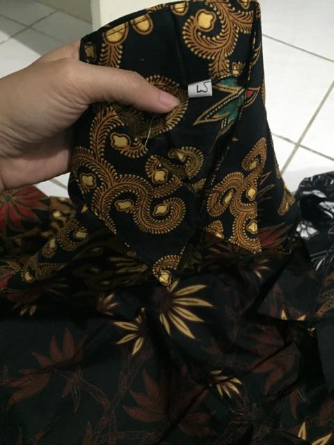 Kemeja Batik Pria Motif Manggar
