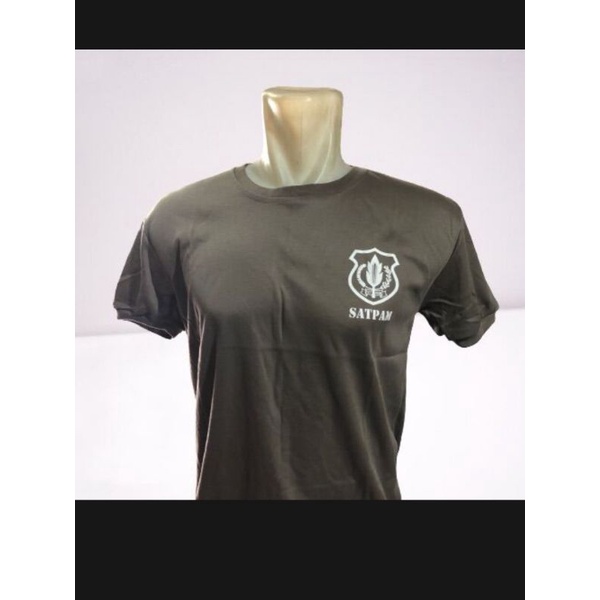 kaos coklat satpam/ kaos satpam lengan pendek