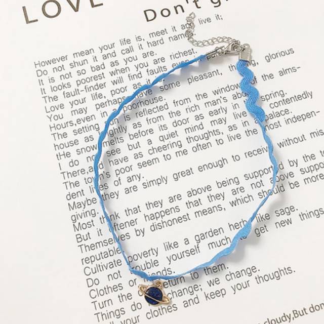 [ORGM] Choker kalung choker seri biru planet