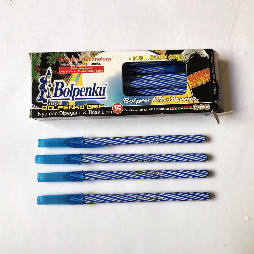 

GROSIR / Ecer Pulpen MURAH (Pulpen Lilir Grip/ Spiral BOLPENKU Biru) BOLPENKU - kulakanonline