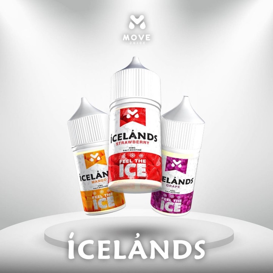 Liquid Icelands Series Salt Nic 30ML 30MG by Move Juice Berpita Cukai