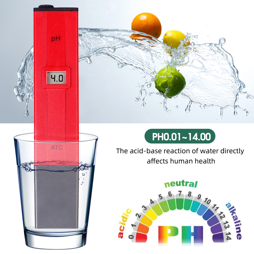 PH Meter Digital pengukur PH Air Tester Keasaman Cairan Air Akuarium / Kolam Renang PH Pena 0.1 0.01