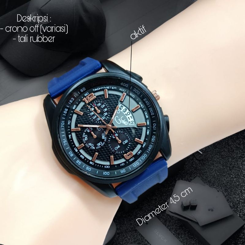 GC JAM PRIA WANITA KULIT ANALOG ANTI AIR
