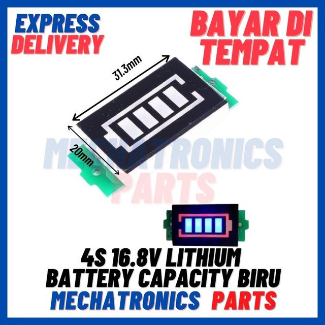 [PSU-9041] 4S 16.8V LITHIUM BATTERY CAPACITY TESTER INDICATOR LED POWER LEVEL