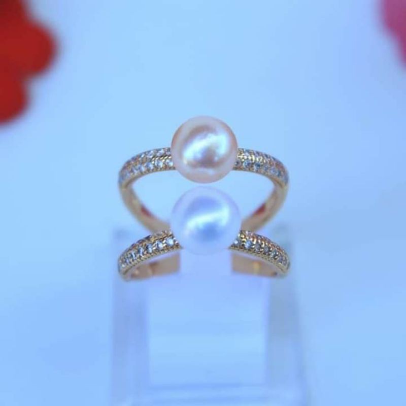 MUTIARA LOMBOK CINCIN MUTIARABAIR TAWAR MODEL DOUBLE MUTIARA