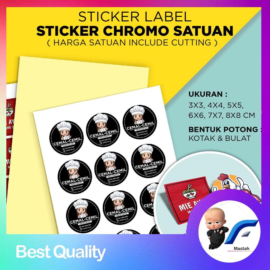 

FZR DIGIPRINT CETAK STIKER LABEL BULAT MAKANAN KEMASAN TOKO MURAH - STICKER CHROMO SATUAN