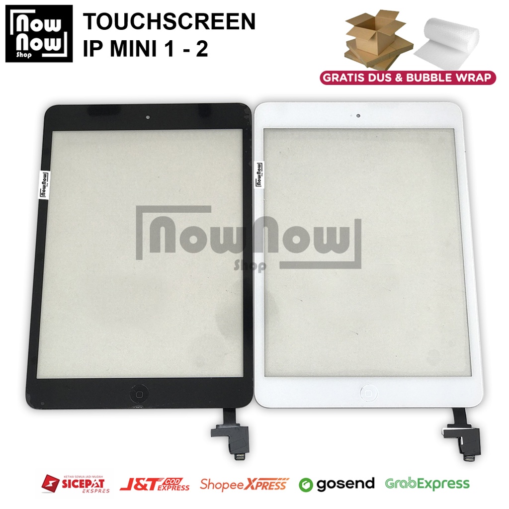 TOUCHSCREEN TS LAYAR SENTUH IP MINI 1 2 1-2 1/2 IP MINI1 MINI2 RETINA PLUS IC HOME BUTTON