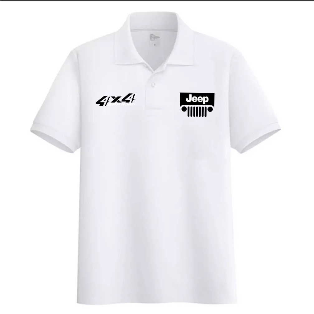 Kaos Kerah Polo Distro Logo Jeep > Kaos Polo Logo Sablon Digital Premium