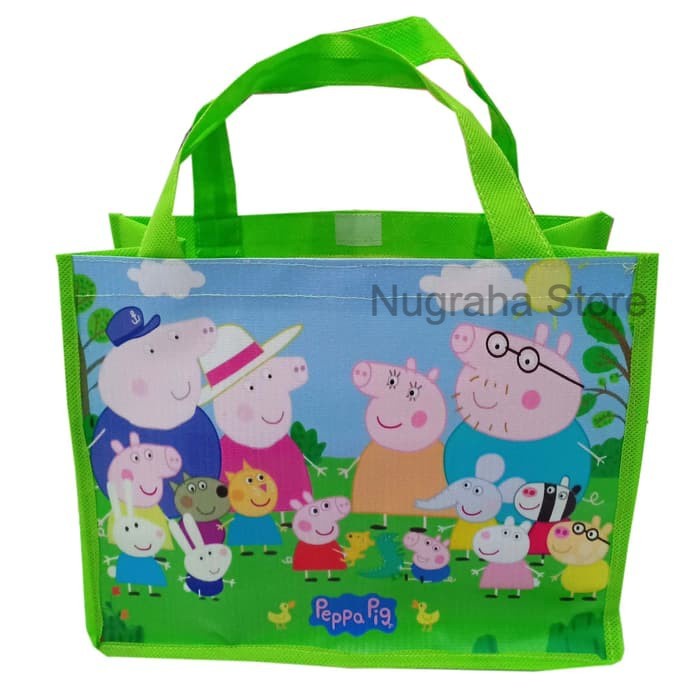

Tas Karakter Peppa Pig | Tas Souvenir, Tas Hadiah, Tas Bingkisan Ulang Tahun Anak, Goodie Bag | Edisi Karakter Lucu