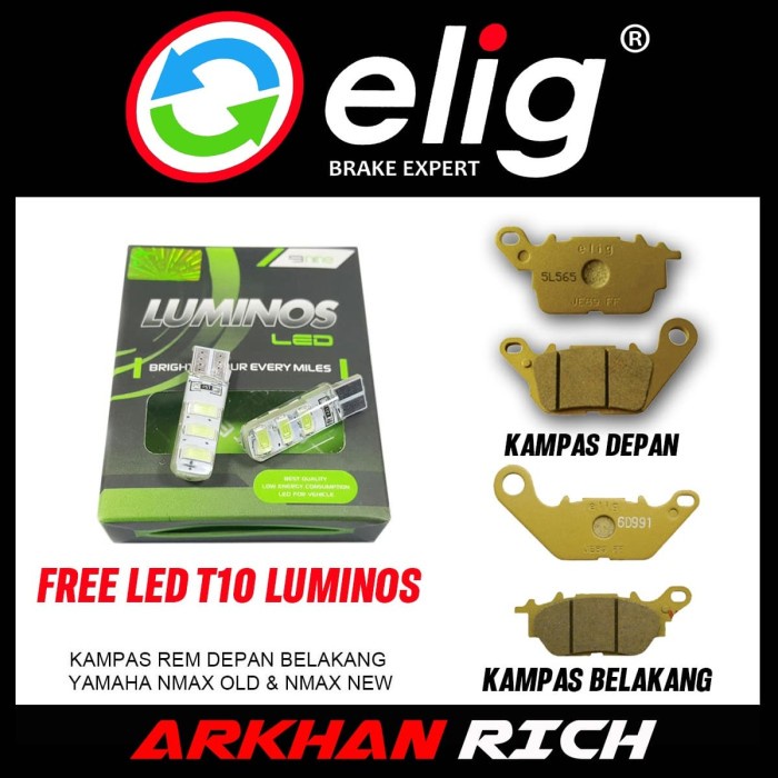 KAMPAS REM DEPAN BELAKANG ELIG NMAX ORIGINAL Original