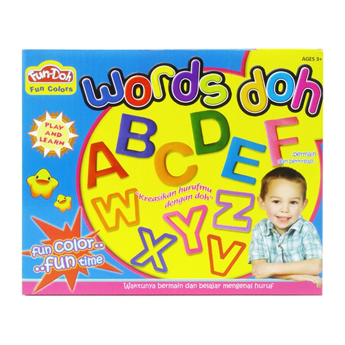 Lilin Mainan Fun Doh Words Doh