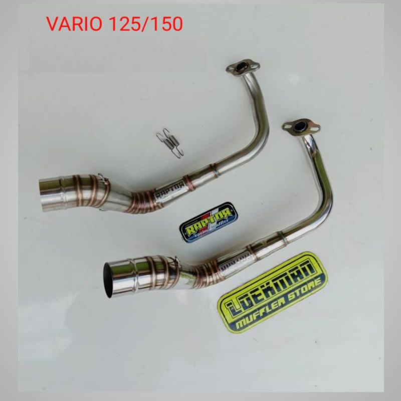 HEADER/LEHERAN/PIPA STAINLIS VARIO 125/150 INLET 50mm