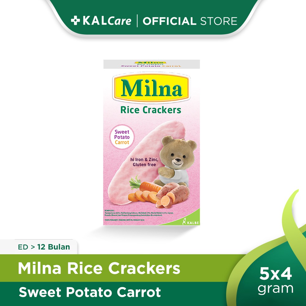 Milna Rice Crackers / Makanan Bayi - 45g (Tersedia varian rasa)