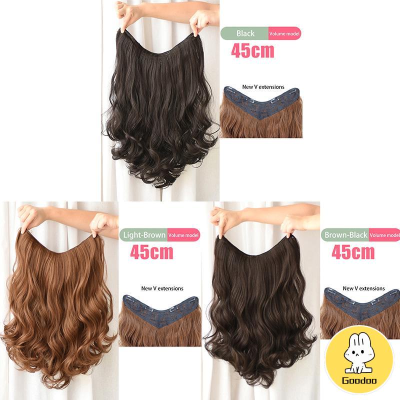 Wig Rambut Keriting Bentuk V Ukuran 45cm -Doo