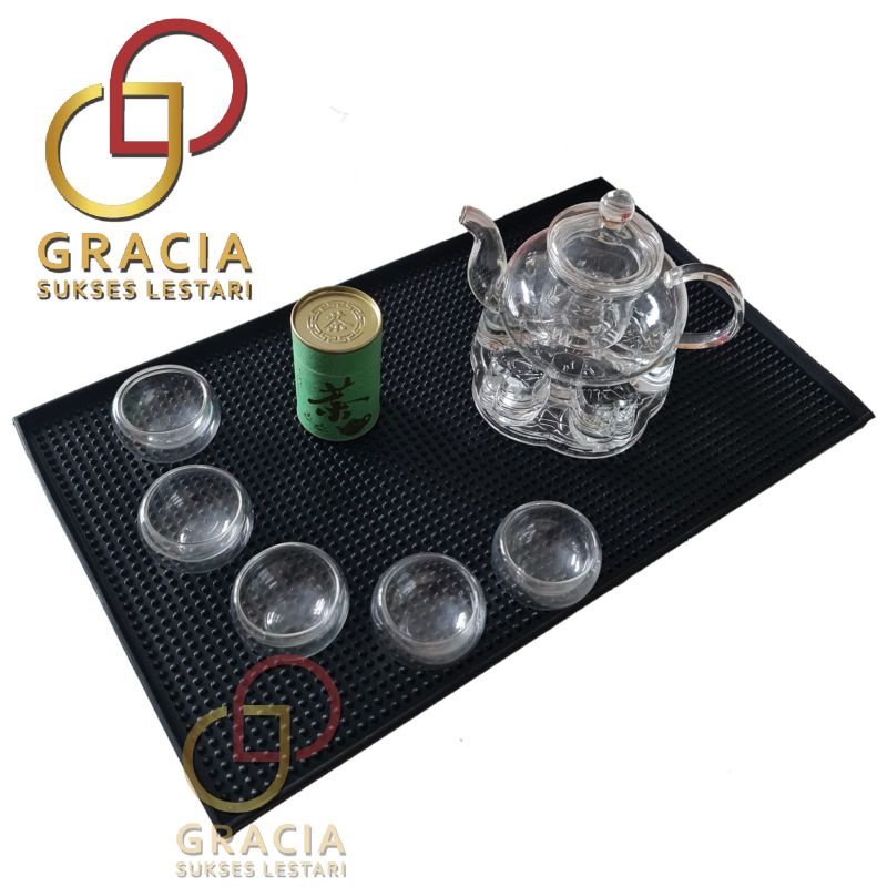 Bar Mat Bartender Rubber Bar Spill Mat Tatakan Gelas