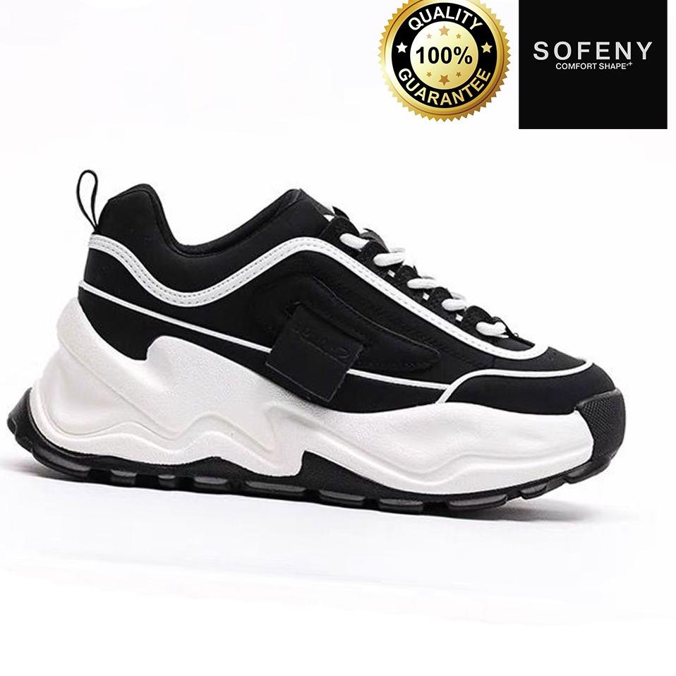 SALEE.. SOFENY Jovanka  Sepatu Wanita Sneakers Shoes SP017 Hitam