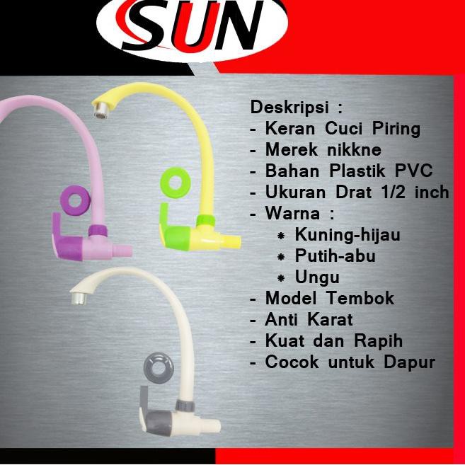 - GROSIR Keran air cuci piring Angsa plastik Dapur ❀ ◘