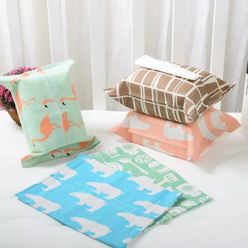 Sarung Tissue Kecil Bahan Kanvas Motif