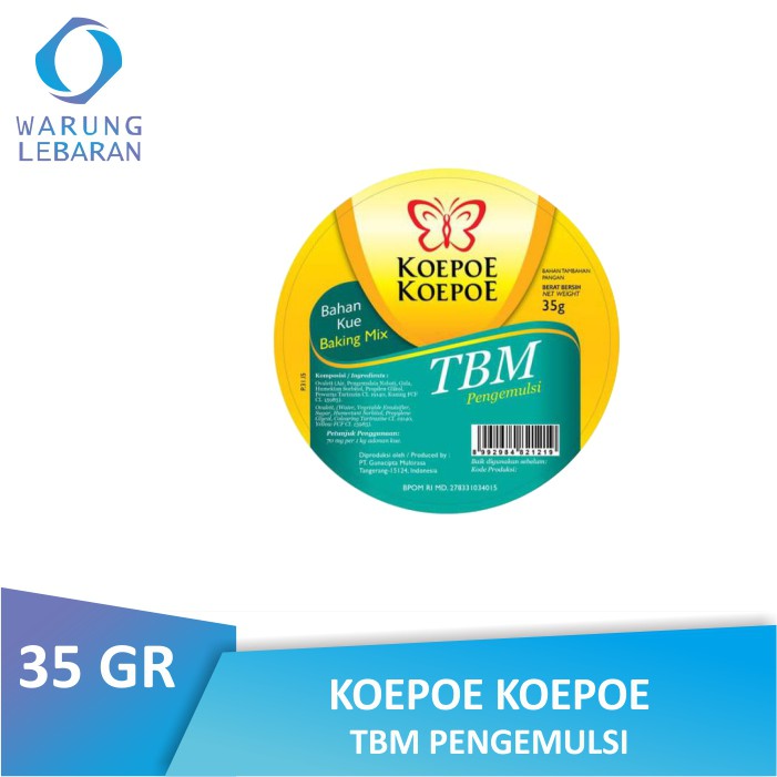 

Koepoe Koepoe TBM Pengemulsi 35 GR | Kupu Kupu