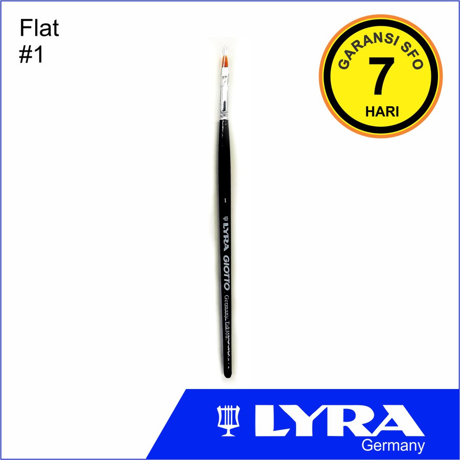 

Lyra Taklon Art Brush Flat 01 - Kuas Lukis No. 1