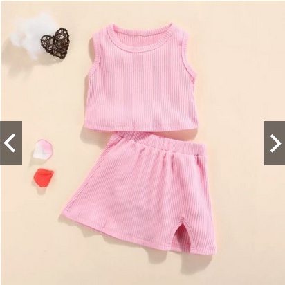 SETELAN ANAK CEWEK LEBBY /SET LEBBY BAHAN PREMIUM dropnedle ribtebal