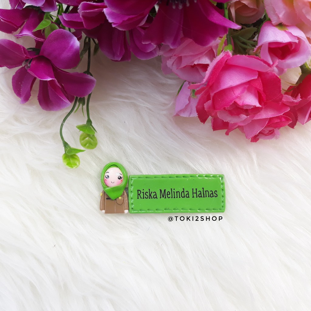 Nametag Name Tag Magnet Peniti Papan Nama Profesi Guru / Pegawai Negeri Sipil / PNS