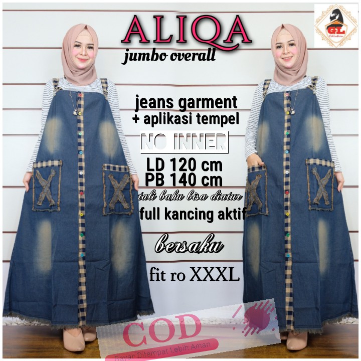 Aliqa jumbo overall/overall big size