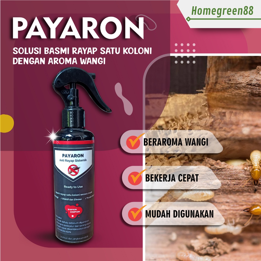 Obat Pembasmi Rayap PAYARON Spray Anti Rayap 225ml
