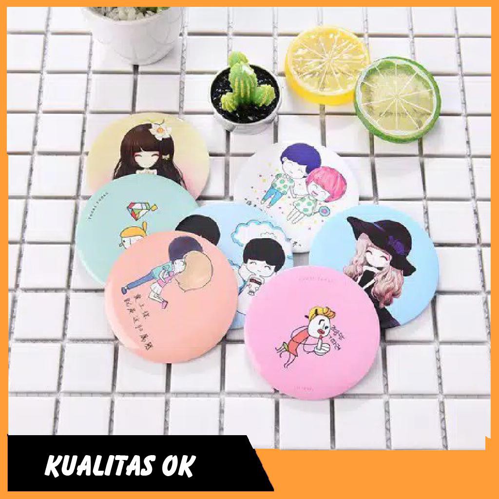 CERMIN  KACA BULAT KARAKTER LUCU CERMIN LUCU  CERMIN TERMURAH