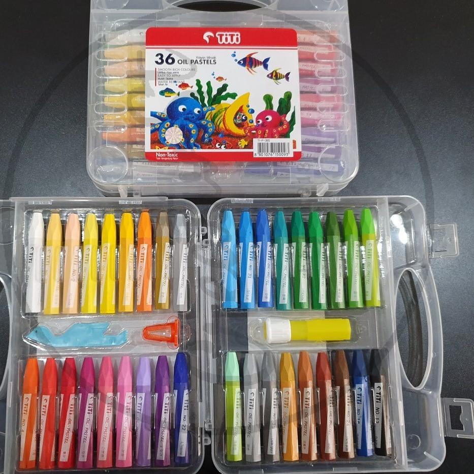 

Super Laris Krayon TiTi Joyko Isi 36 Warna Minyak Crayon Oil Pastel