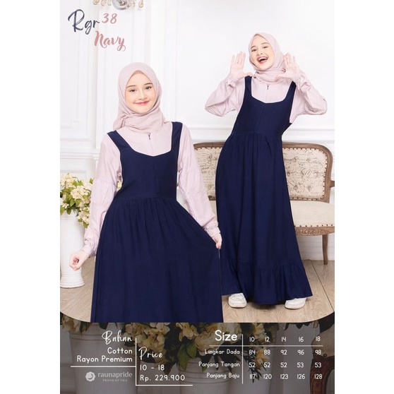 GAMIS REMAJA GR38 NAVY/GAMIS RAUNA