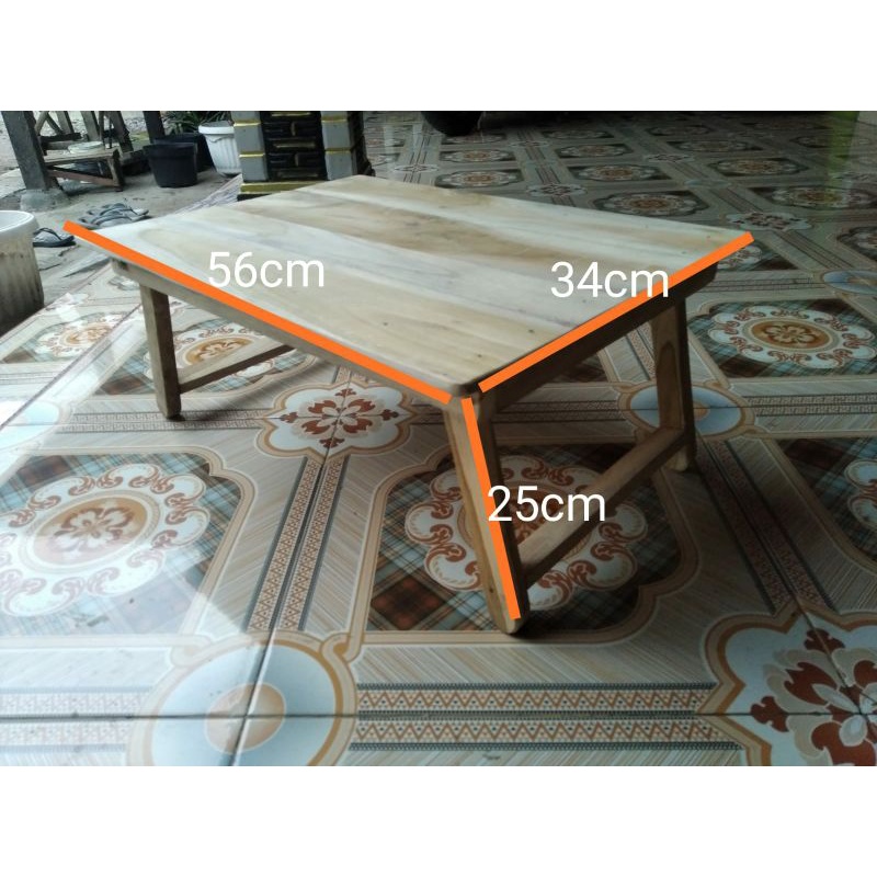 Meja Lipat kayu jati