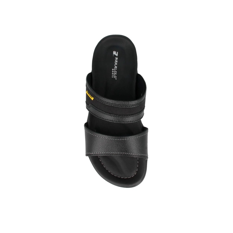 SANDAL SLIDE PAKALOLO PRIA ORIGINAL CASUAL KULIT ASLI HITAM PB40