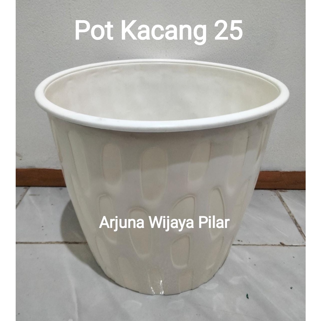 pot kacang tabitha uk 20 &amp; 25 putih +Bubblewrap