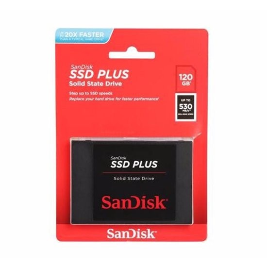 

SANDISK SSD PLUS 120GB ORIGINAL UP TO 20X FASTER